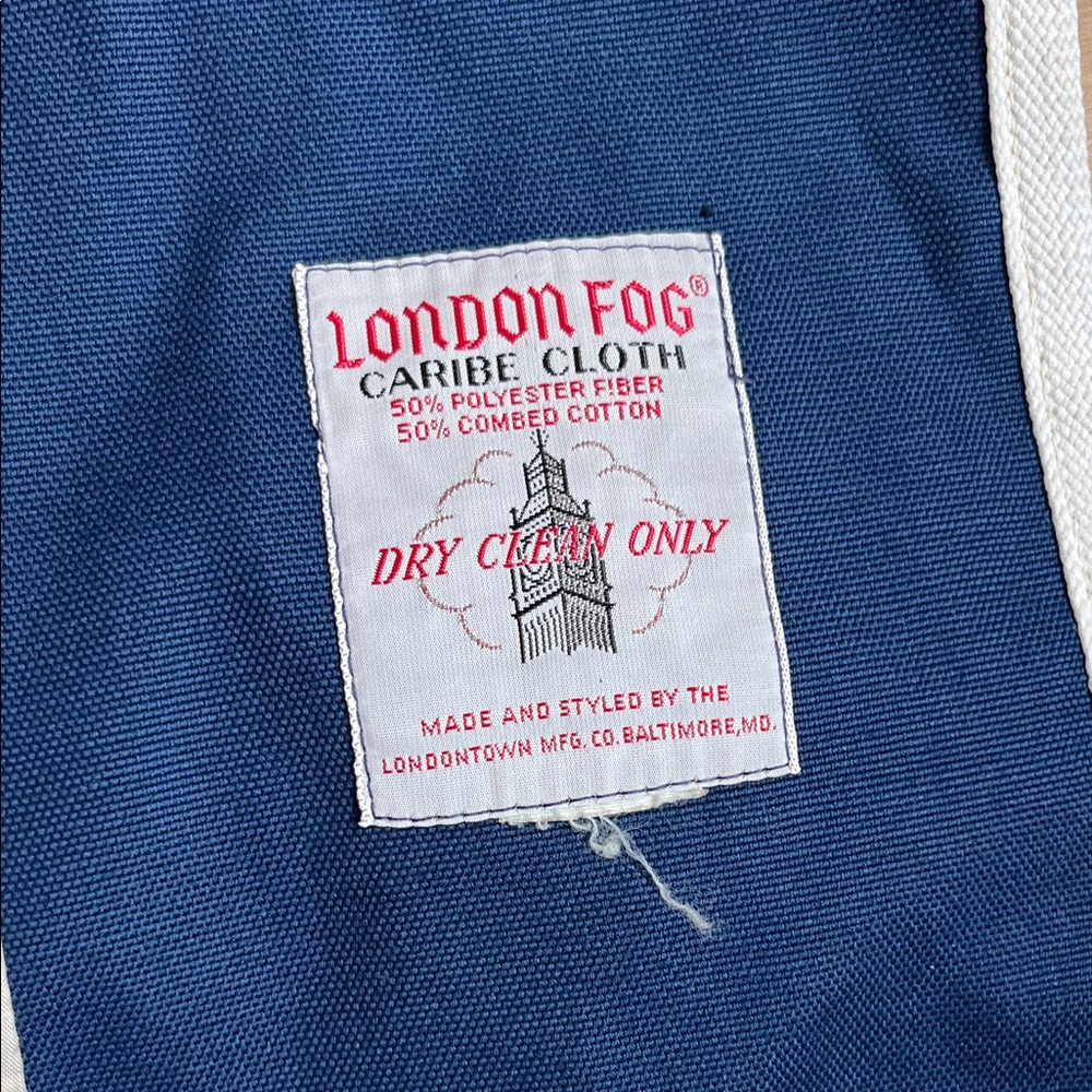 Vintage London Fog Navy Double-Breasted Main Coat Size S - Picture 7 of 16